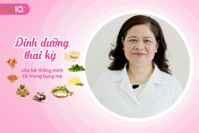 Bác sĩ Nguyễn Thị Lâm tư vấn chế độ ăn cho bà bầu giúp bé thông minh từ trong bụng mẹ.