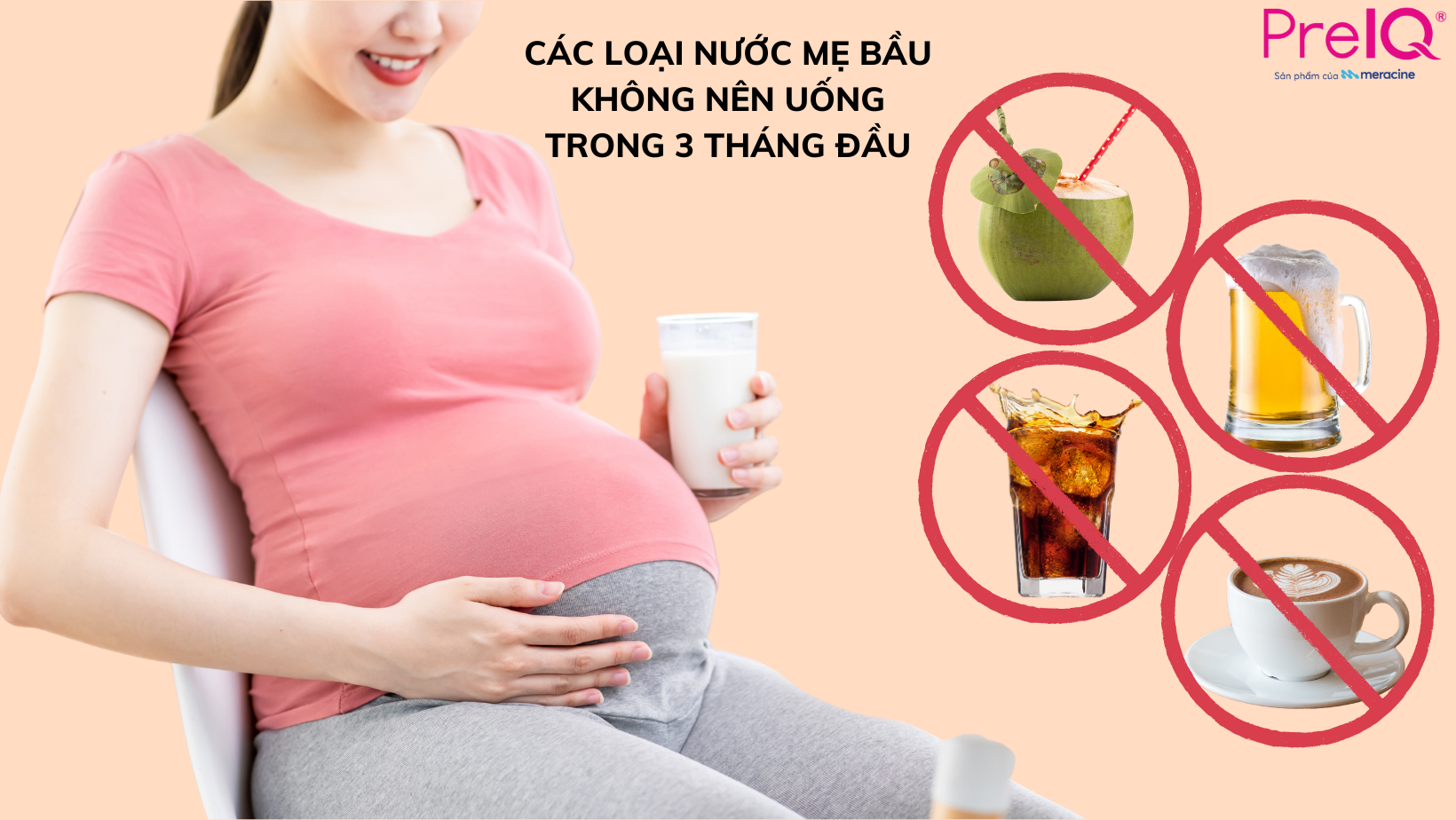 Các loại nước mẹ bầu hạn chế uống khi mang thai 3 tháng đầu